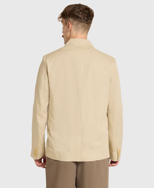 Jacquemus Linen-blend suit jacket Bacio