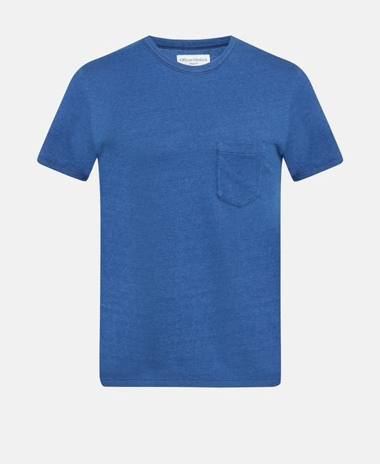 Officine Générale Linen polo shirt