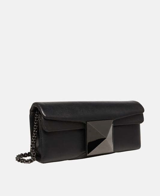 Valentino Garavani Roman stud Leather clutch Black