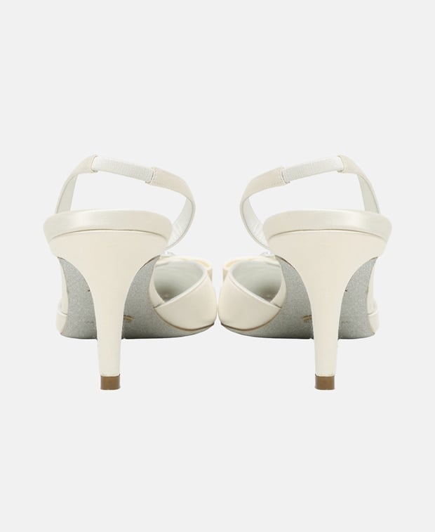 Rene Caovilla Sara Slingback pumps White