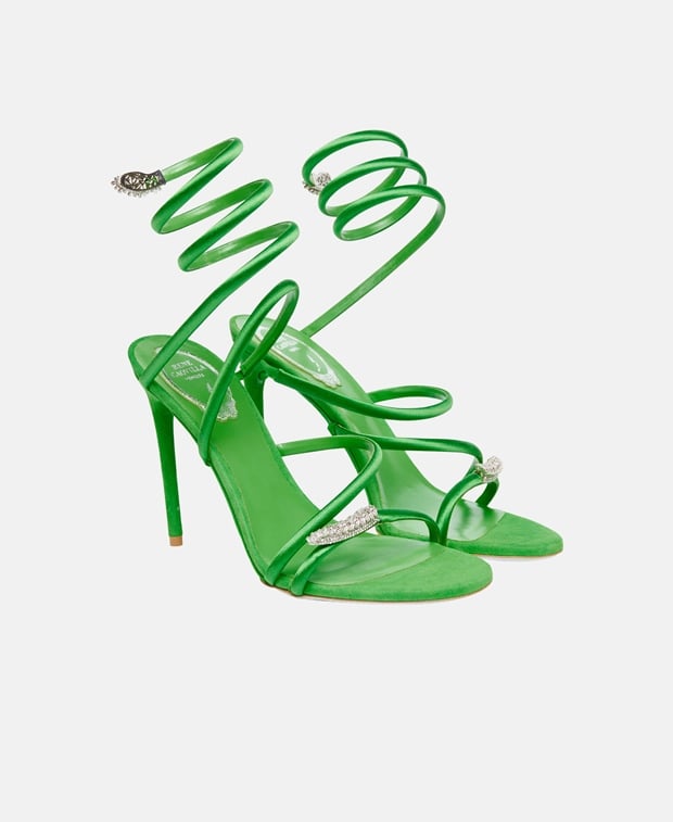 Rene Caovilla Cleo Ankle strap sandals Green
