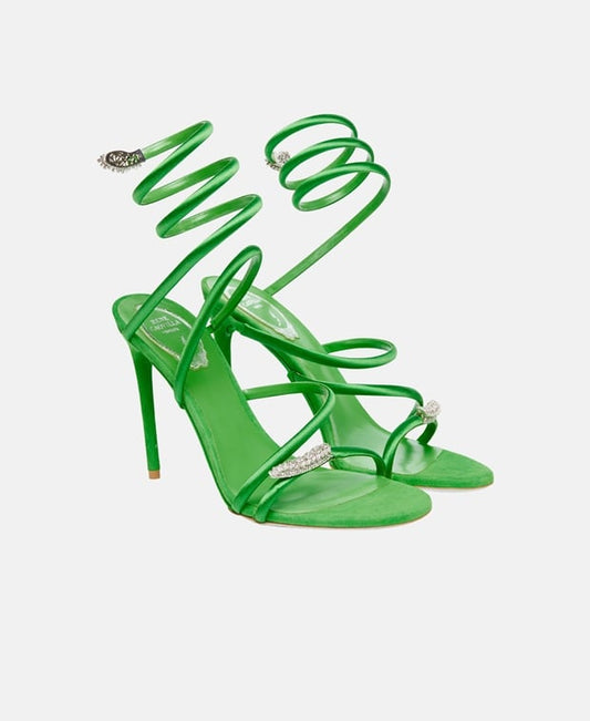 Rene Caovilla Cleo Ankle strap sandals Green