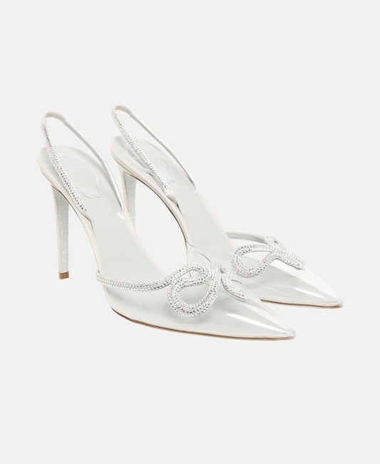 Rene Caovilla Slingback pumps Beige