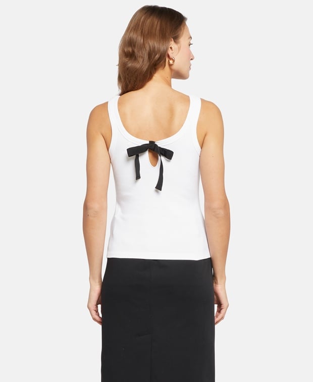 Red Valentino Sleeveless top White