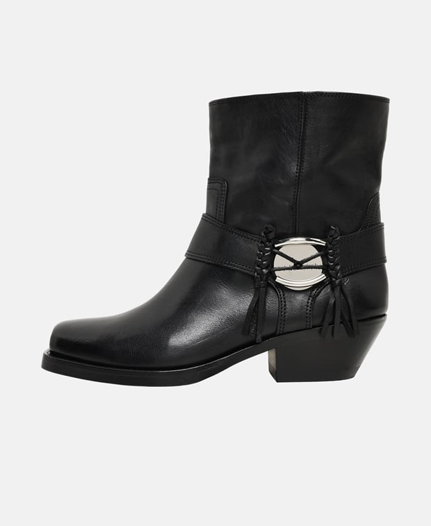 Isabel Marant Akson Gaucho Ankle-boots Black