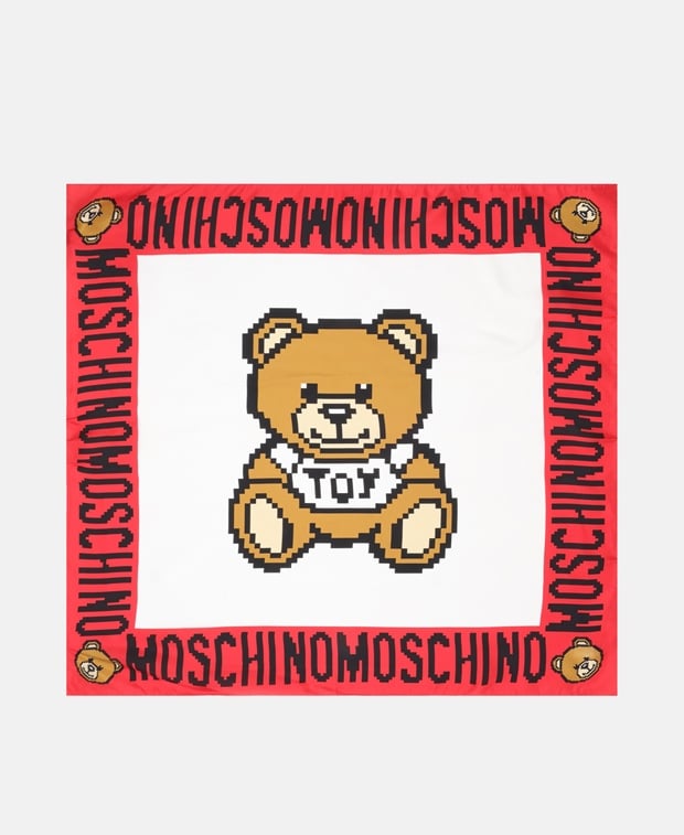 Moschino Silk scarf Red