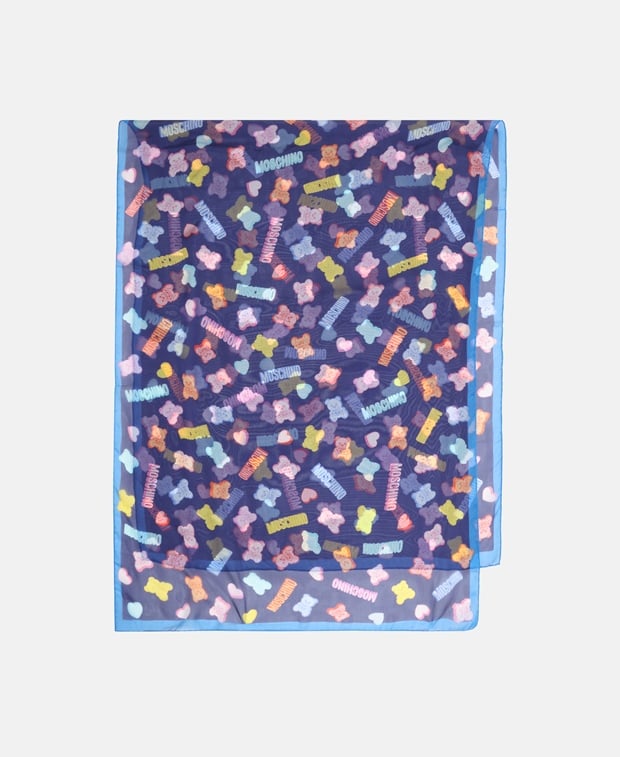 Moschino Silk scarf Blue