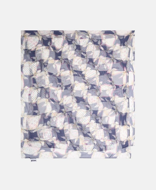 Moschino Silk scarf Dark Blue