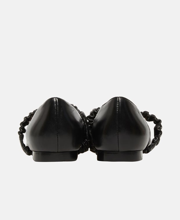 Stuart Weitzman Maxine Ballerina flat with straps Black