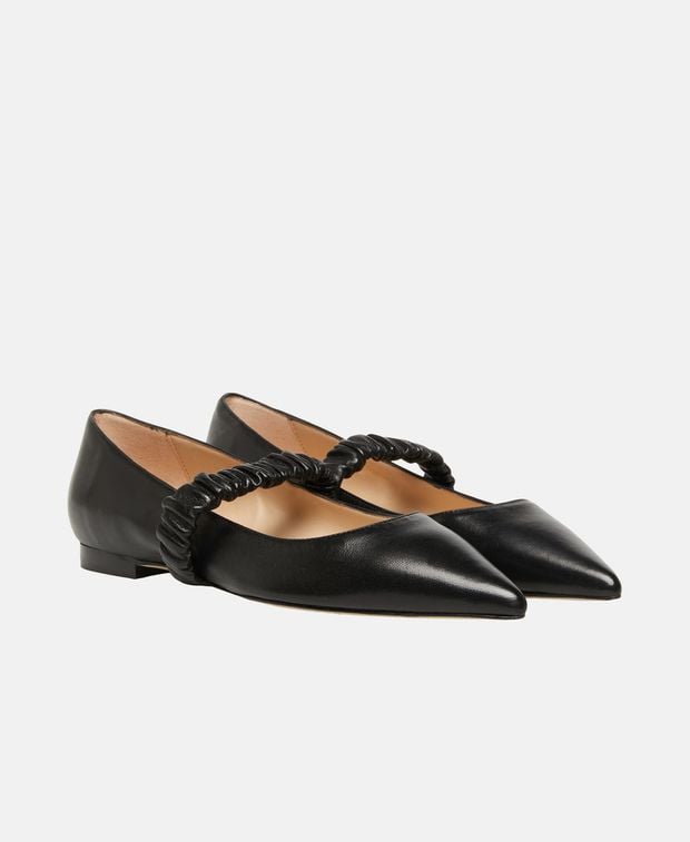 Stuart Weitzman Ballerina flat with straps Maxine