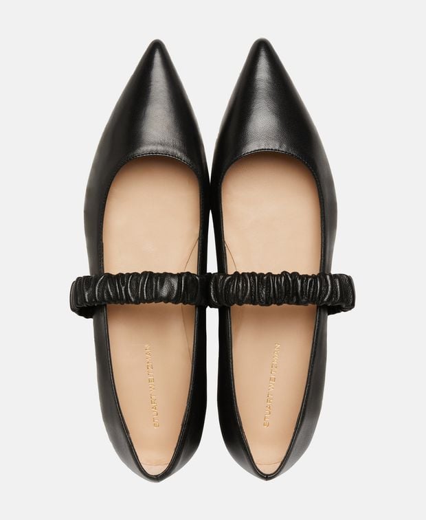 Stuart Weitzman Ballerina flat with straps Maxine