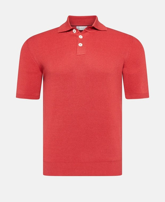 Knitted polo shirt