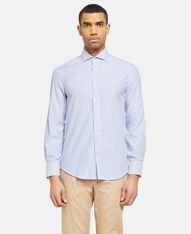 Brunello Cucinelli Long-sleeved shirt - slim fit