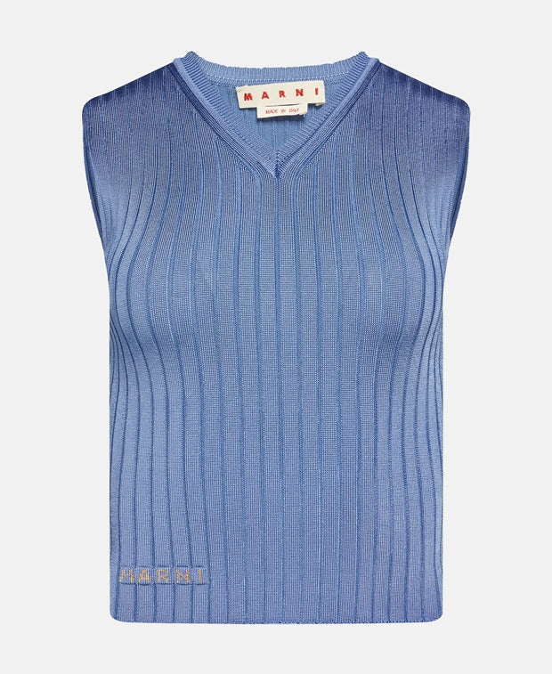 Marni Knitted top Light Blue
