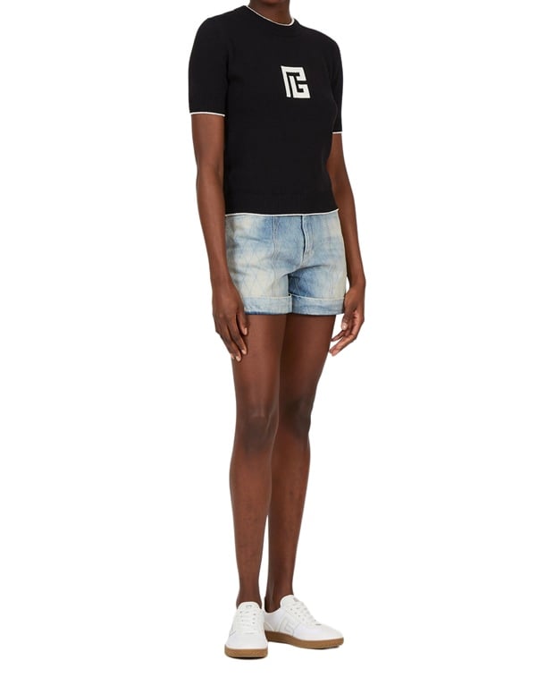 Balmain Knitted top Black
