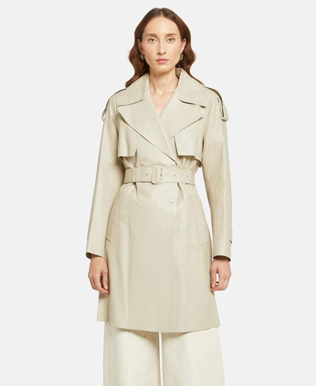 Mackage Leather trench coat MEDORA