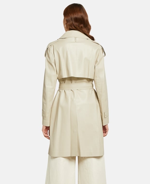 Mackage Leather trench coat MEDORA