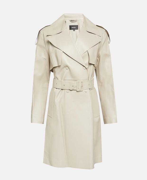 Mackage Leather trench coat MEDORA