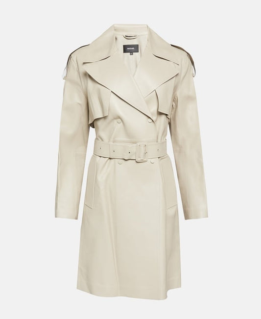 Mackage Leather trench coat MEDORA