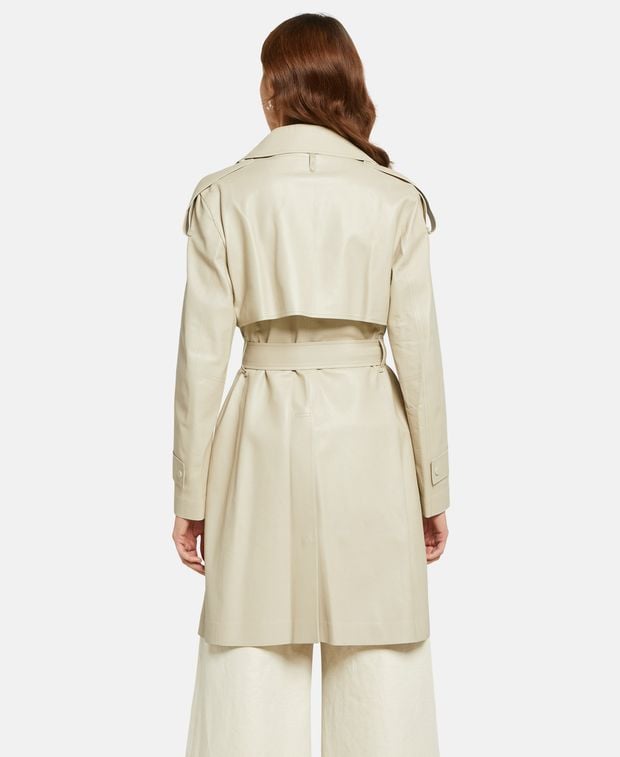 Mackage Leather trench coat MEDORA