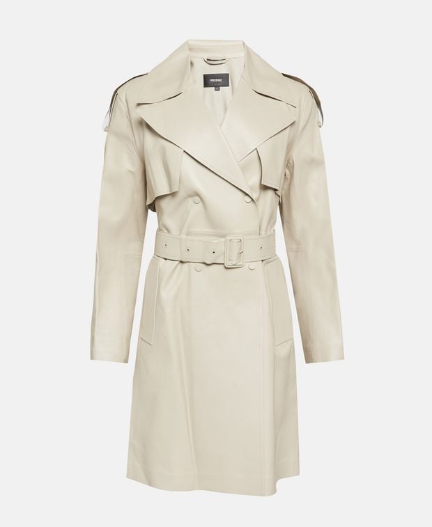 Mackage Leather trench coat MEDORA