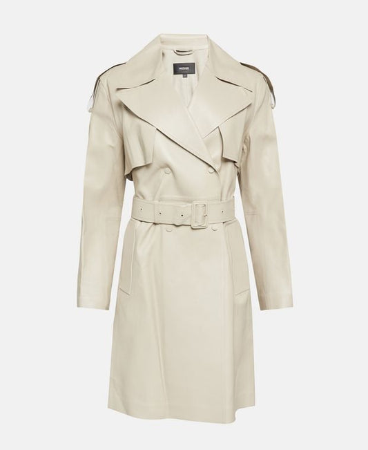 Mackage Leather trench coat MEDORA