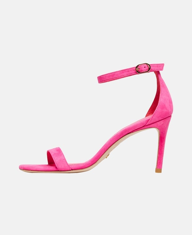 Stuart Weitzman Nunakedcurve 85 Ankle strap sandals Pink