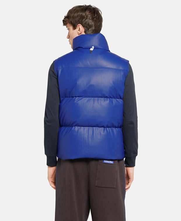 Mackage Leather down vest Royal Blue