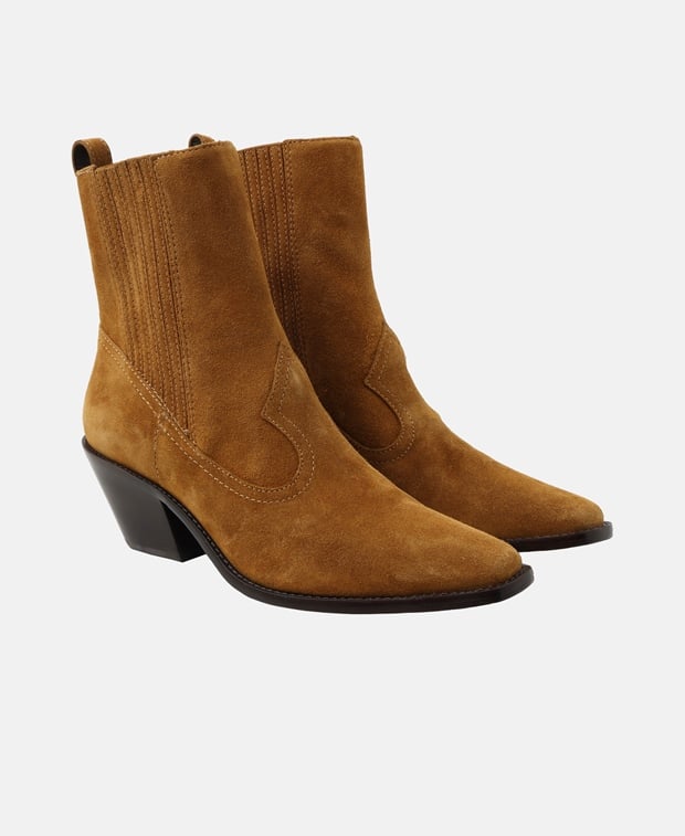 Tory Burch Western Ankle-boots Camel