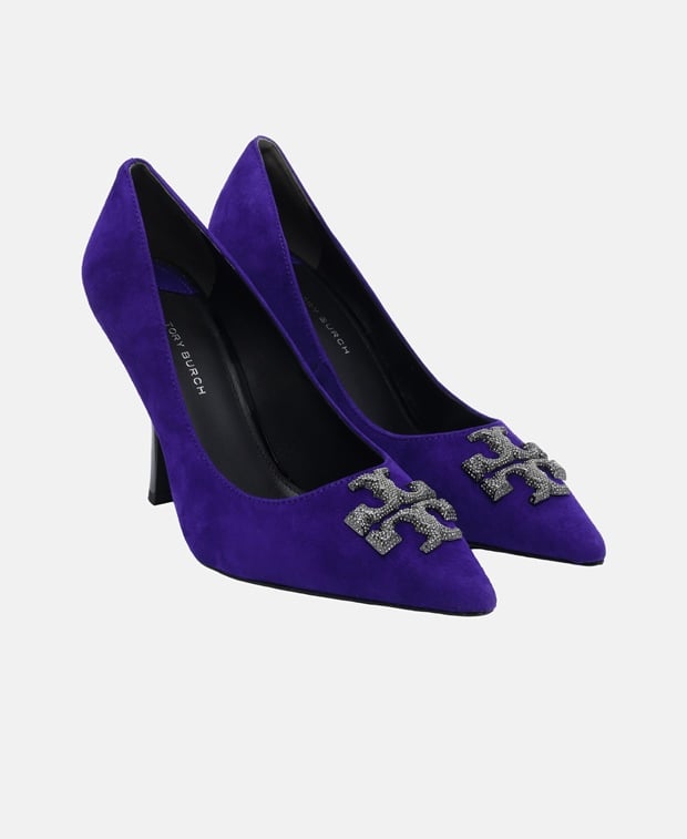 Tory Burch Eleanor Pave Pumps Purple