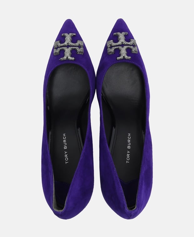 Tory Burch Eleanor Pave Pumps Purple