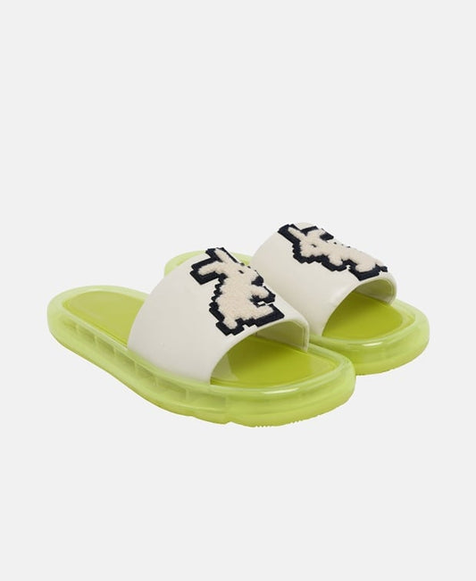 Tory Burch Rabbit Bubble Jelly Pool shoes Apple Green