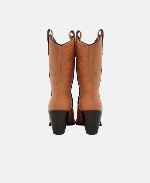 Tory Burch Western Mid Cowboy boots Camel