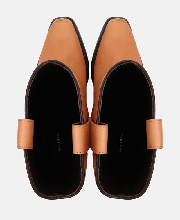 Tory Burch Western Mid Cowboy boots Camel