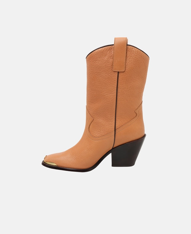 Tory Burch Western Mid Cowboy boots Camel