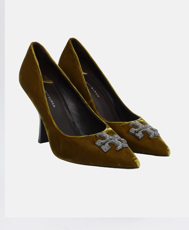 Tory Burch Eleanor Pave Pumps Moss