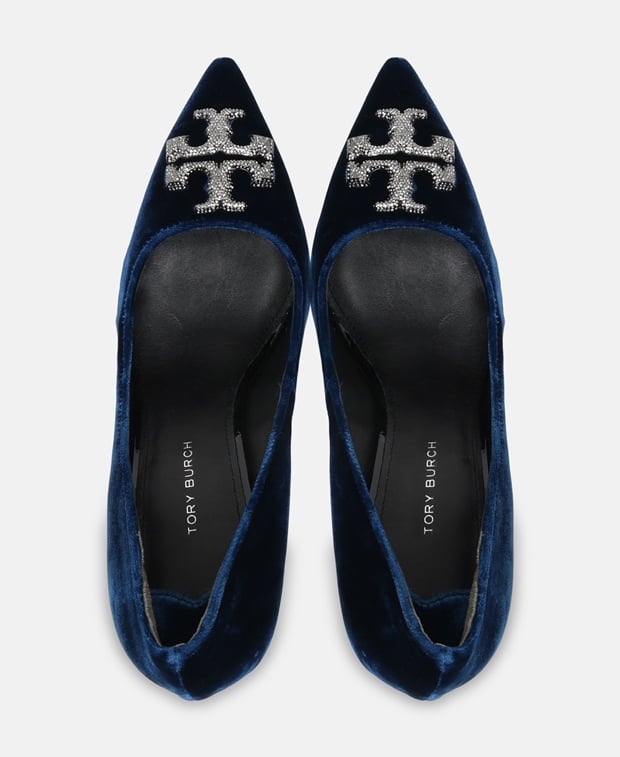 Tory Burch Eleanor Pave Pumps Blue