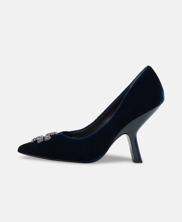 Tory Burch Eleanor Pave Pumps Blue