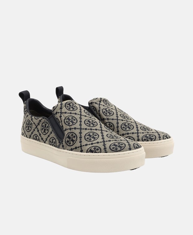 Tory Burch Monogram Slip-on sneakers Dark Blue