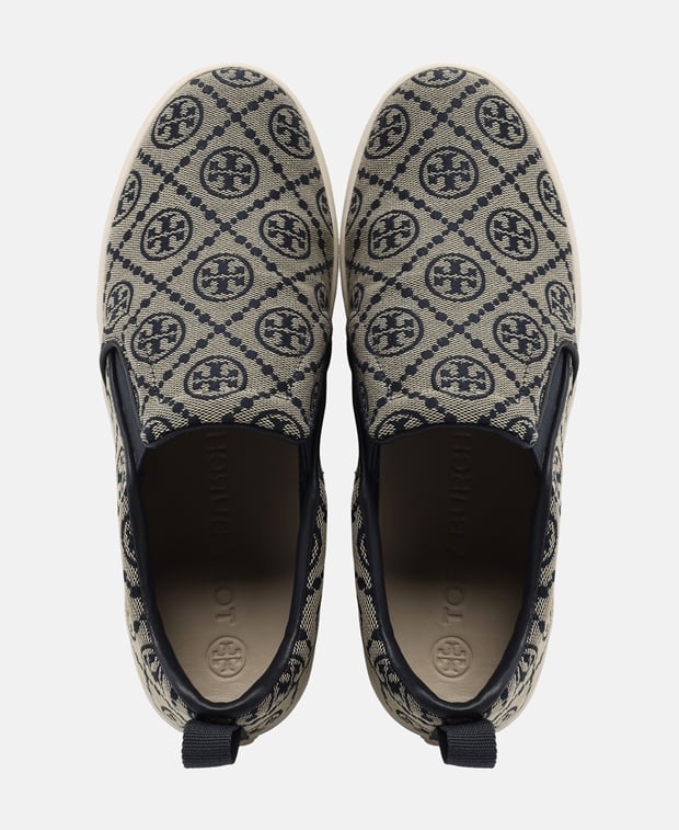 Tory Burch Monogram Slip-on sneakers Dark Blue