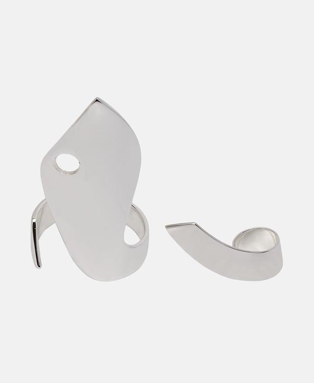 Tory Burch Rings, set of 2 Silver