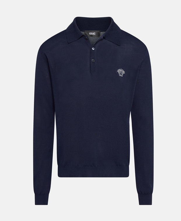 Versace Knitted polo shirt
