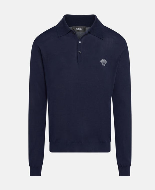 Versace Knitted polo shirt