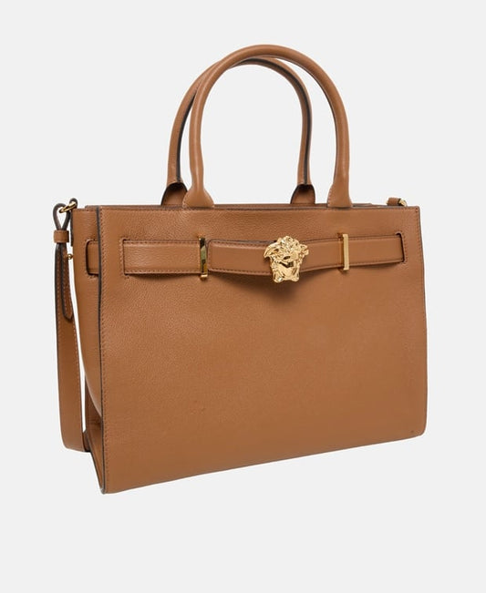 Versace Leather handbag Camel