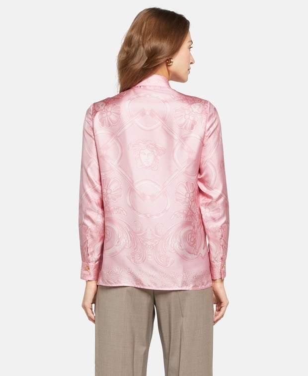 Versace Silk blouse Magenta