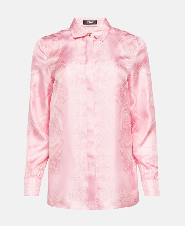 Versace Silk blouse Magenta