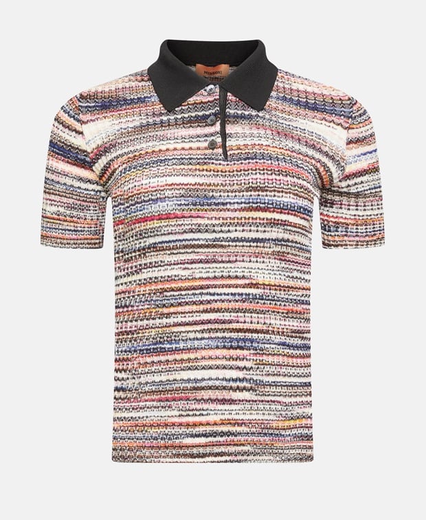 Missoni Knitted polo shirt Burgundy