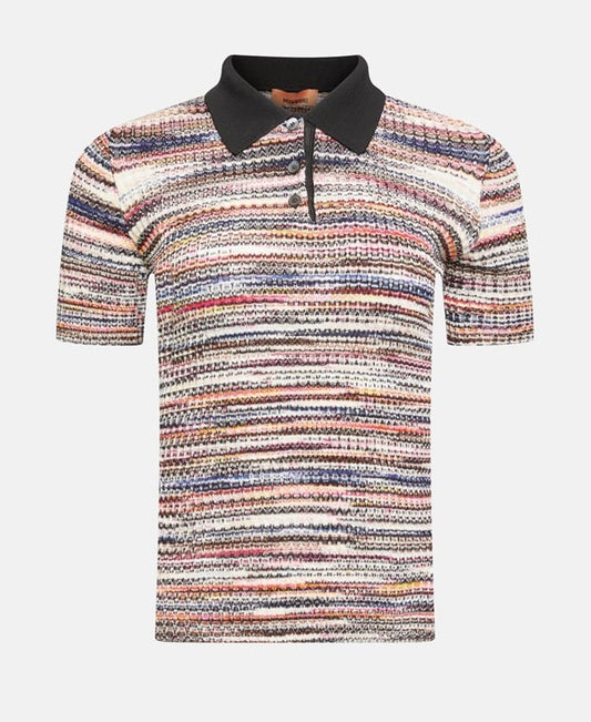Missoni Knitted polo shirt Burgundy