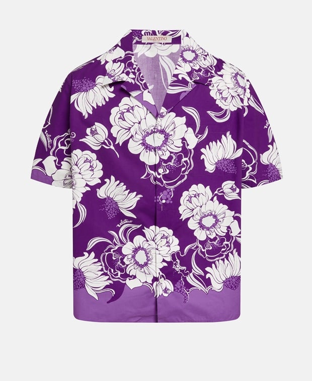 Valentino Garavani Short-sleeved shirt Purple