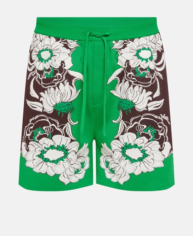 Valentino Garavani Knitted shorts Khaki